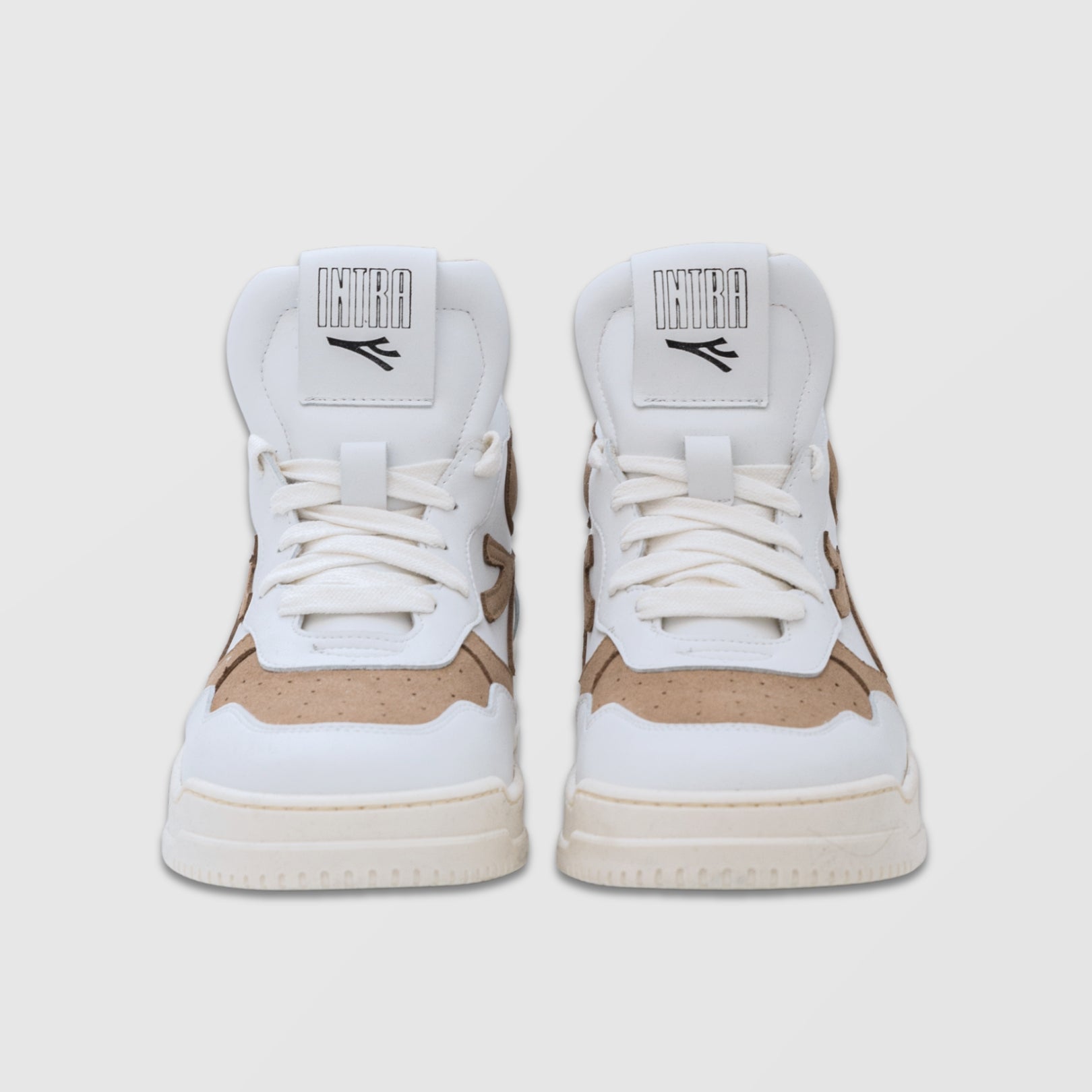 Cosmos - Sneakers in Bianco e Cuoio