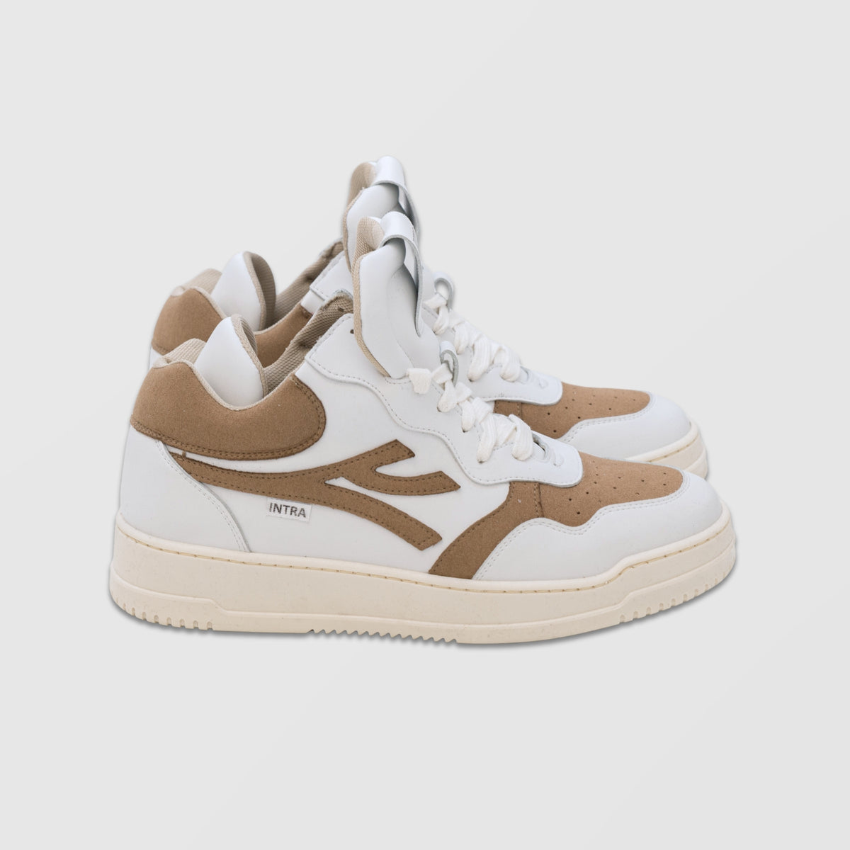 Cosmos - Sneakers in Bianco e Cuoio