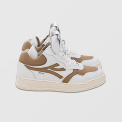Cosmos - Sneakers in Bianco e Cuoio