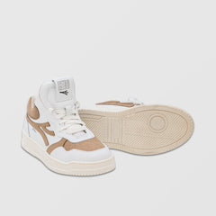 Cosmos - Sneakers in Bianco e Cuoio