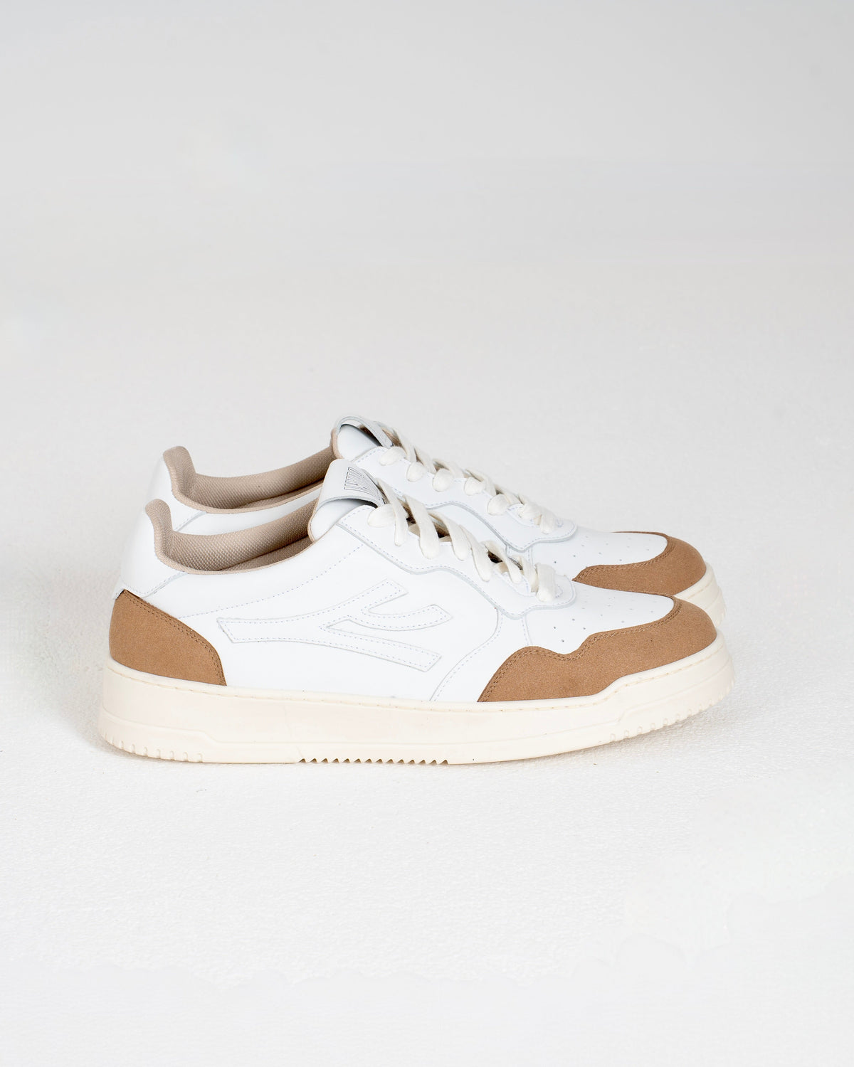Orion - Sneakers in Bianco e Cuoio