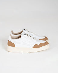Orion - Sneakers in Bianco e Cuoio