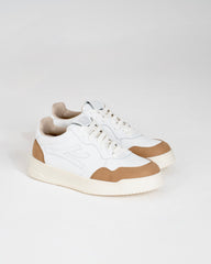 Orion - Sneakers in Bianco e Cuoio